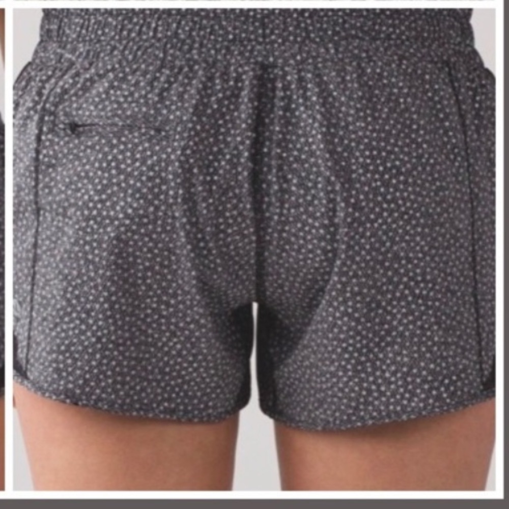 lululemon athletica Black and White Polka Dot Running Shorts - Picture 4 of 13